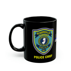 POLICE CHIEF Black Mug 15oz