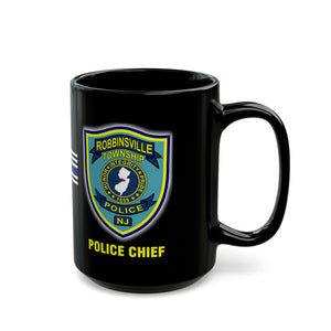 POLICE CHIEF Black Mug 15oz