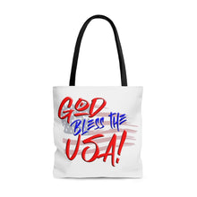 Load image into Gallery viewer, GOD BLESS THE USA Tote Bag