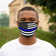 Load image into Gallery viewer, POLICE FLAG Mixed-Fabric Face Mask