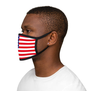 USA FLAG Mixed-Fabric Face Mask