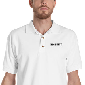 SECURITY embroidered Polo Shirt
