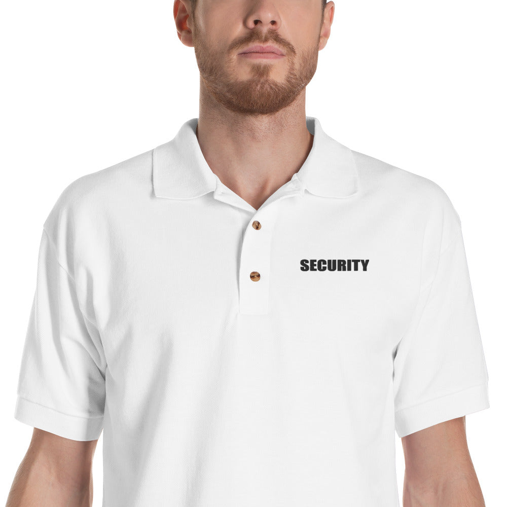 SECURITY embroidered Polo Shirt