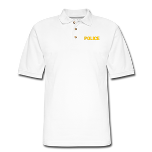 POLICE Pique Polo Shirt - white
