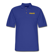 Load image into Gallery viewer, POLICE Pique Polo Shirt - royal blue