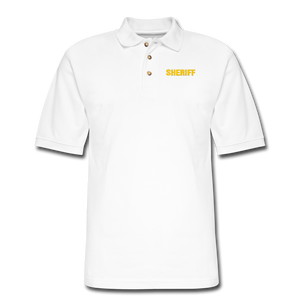 SHERIFF Pique Polo Shirt - white