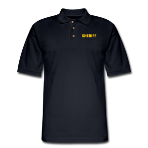 SHERIFF Pique Polo Shirt - midnight navy