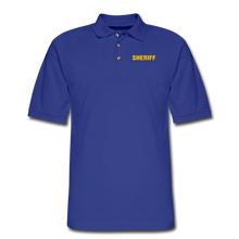 Load image into Gallery viewer, SHERIFF Pique Polo Shirt - royal blue