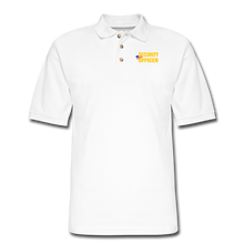 Load image into Gallery viewer, SECURITY OFFICER Pique Polo Shirt - white