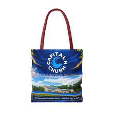 Load image into Gallery viewer, Capital H Church All-Over Print Tote Bag — Scenic Logo Church Tote