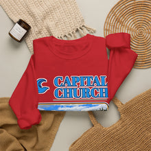 Load image into Gallery viewer, Capital Church Crewneck Sweatshirt — 'Real Faith. Real People. Real Impact.'