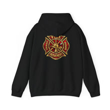 Load image into Gallery viewer, Firefighter Maltese Cross Hoodie