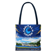 Load image into Gallery viewer, Capital H Church All-Over Print Tote Bag — Scenic Logo Church Tote