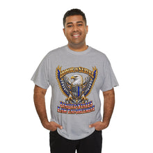 Load image into Gallery viewer, United States Law Enforcement Honoring Service Eagle 2 sides T-Shirt