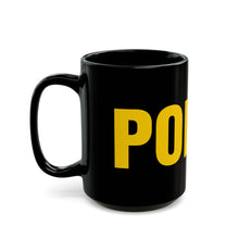 Load image into Gallery viewer, Black “POLICE” Mug