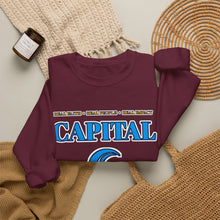 Load image into Gallery viewer, Capital Church Crewneck Sweatshirt — Blue Dove Logo Christian Ministry Pullover