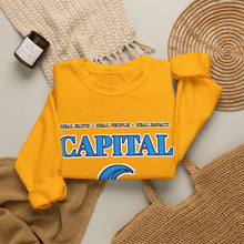 Load image into Gallery viewer, Capital Church Crewneck Sweatshirt — Blue Dove Logo Christian Ministry Pullover