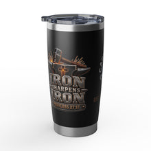 Load image into Gallery viewer, Capital Church Men’s Ministry “Iron Sharpens Iron” 20 oz Travel Tumbler