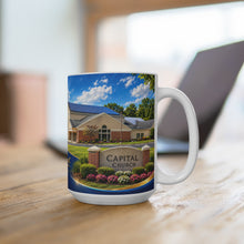 Load image into Gallery viewer, Capital Church Photo 15oz Ceramic Mug - Inspirational Church Building Coffee Cup