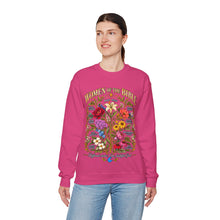 Load image into Gallery viewer, Women of the Bible Floral Crewneck Sweatshirt — Scriptural Names &amp; Botanical Illustration