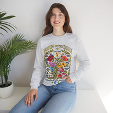 Load image into Gallery viewer, Women of the Bible Floral Crewneck Sweatshirt — Scriptural Names &amp; Botanical Illustration