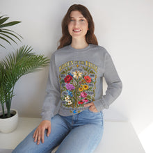 Load image into Gallery viewer, Women of the Bible Floral Crewneck Sweatshirt — Scriptural Names &amp; Botanical Illustration