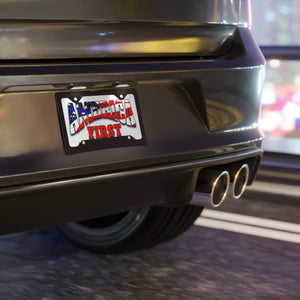 "AMERICA FIRST" VANITY PLATE