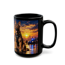 Load image into Gallery viewer, K9 Police Dog Hero Black Mug
