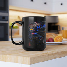 Load image into Gallery viewer, Hamilton Blue Police Tribute Mug — 15oz Black Ceramic