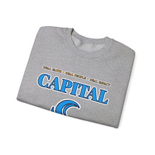 Load image into Gallery viewer, Capital Church Crewneck Sweatshirt — Blue Dove Logo Christian Ministry Pullover