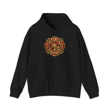 Load image into Gallery viewer, Firefighter Maltese Cross Hoodie