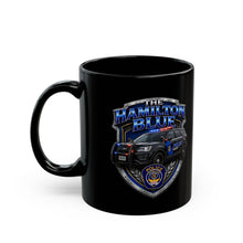 Load image into Gallery viewer, Hamilton Blue Police Mug – Black 15oz Coffee Cup
