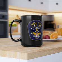 Load image into Gallery viewer, Hamilton NJ Police Patch Black 15oz Mug