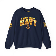 Load image into Gallery viewer, United States Navy Anchor Crewneck Sweatshirt