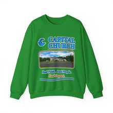 Load image into Gallery viewer, Capital Church Crewneck Sweatshirt — 'Real Faith. Real People. Real Impact.'