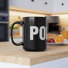Load image into Gallery viewer, Black “POLICE” Mug