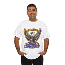 Load image into Gallery viewer, United States Law Enforcement Honoring Service Eagle 2 sides T-Shirt