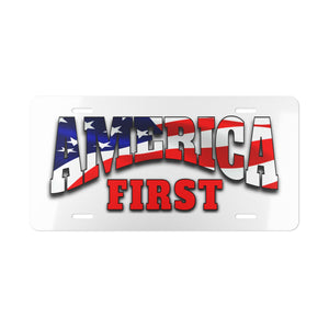 "AMERICA FIRST" VANITY PLATE