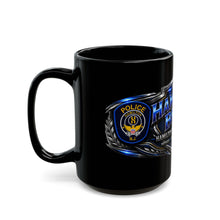 Load image into Gallery viewer, Hamilton Blue Police Division Black Mug – "The Hamilton Blue" Honor • Service • Integrity (11oz/15oz)