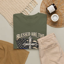 Load image into Gallery viewer, Blessed Are the Peacemakers Faith Christian 2 Sides T-Shirt