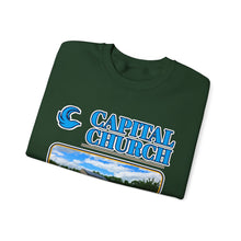 Load image into Gallery viewer, Capital Church Crewneck Sweatshirt — 'Real Faith. Real People. Real Impact.'