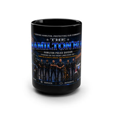 Load image into Gallery viewer, Hamilton Blue Police Tribute Mug — 15oz Black Ceramic