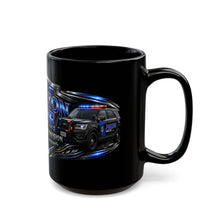 Load image into Gallery viewer, Hamilton Blue Police Division Black Mug – "The Hamilton Blue" Honor • Service • Integrity (11oz/15oz)