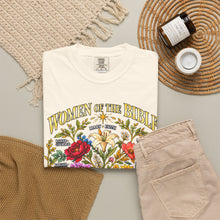 Load image into Gallery viewer, Women of the Bible Floral T-Shirt — Inspirational Christian Tee