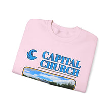 Load image into Gallery viewer, Capital Church Crewneck Sweatshirt — 'Real Faith. Real People. Real Impact.'