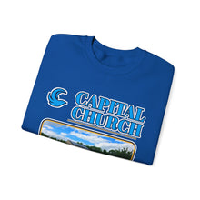 Load image into Gallery viewer, Capital Church Crewneck Sweatshirt — 'Real Faith. Real People. Real Impact.'