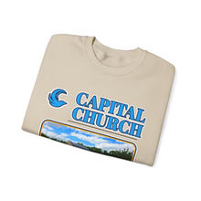 Load image into Gallery viewer, Capital Church Crewneck Sweatshirt — 'Real Faith. Real People. Real Impact.'