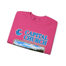 Load image into Gallery viewer, Capital Church Crewneck Sweatshirt — 'Real Faith. Real People. Real Impact.'