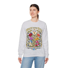Load image into Gallery viewer, Women of the Bible Floral Crewneck Sweatshirt — Scriptural Names &amp; Botanical Illustration