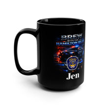 Load image into Gallery viewer, Police Brew Mug - "Brew with the Hamilton Blue" 15oz (Jen)